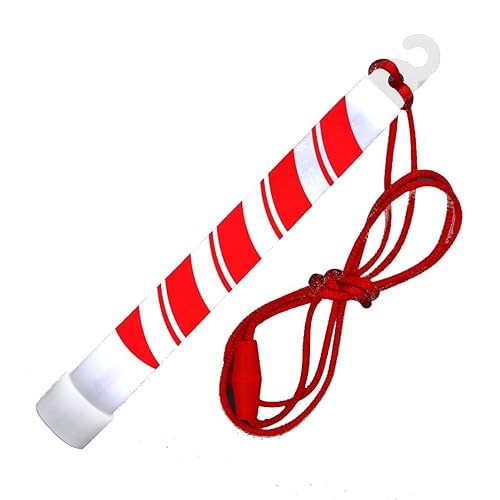 212 Main Candy Cane Glow Stick White & Red - Pack of 25