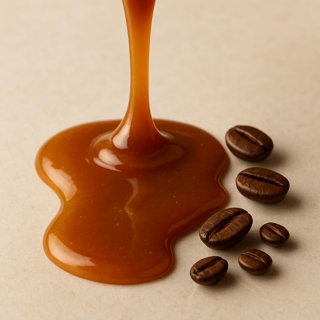 Caramel Flavored Whole Bean Coffee, Organic Medium Roast, 100% Arabica, Single Origin Dominican, Naturally Flavored, No Added Sugar, 16 oz, by Coffea
