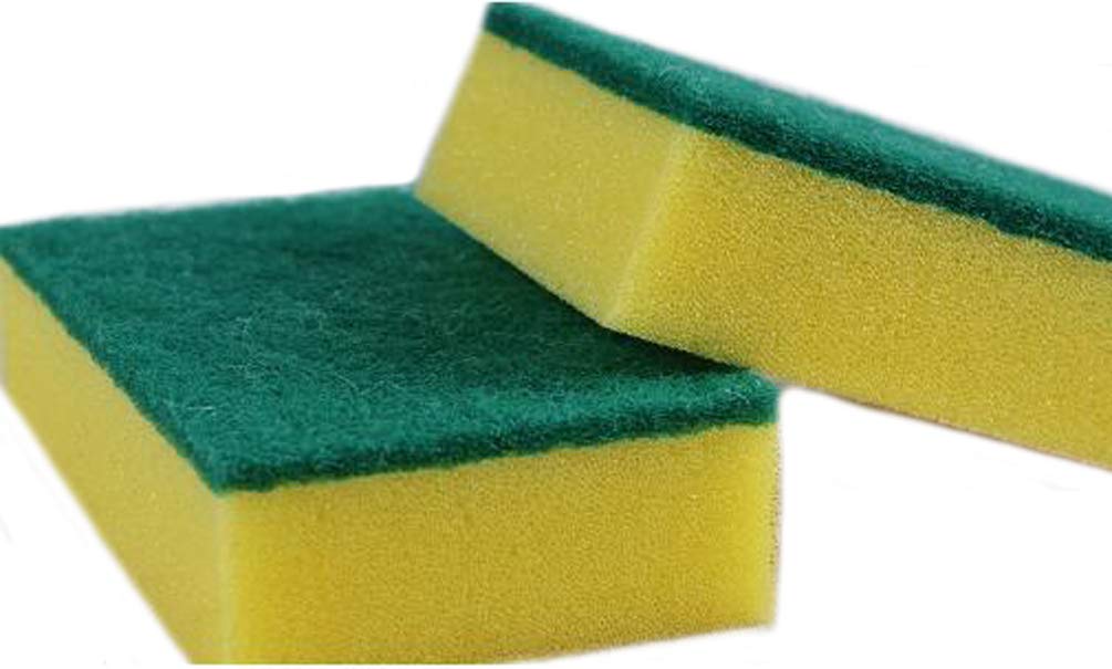 Ewanda store 20 Pcs Scrub Sponge Dish Cleaner Pad Sponge Scrub Brushes Kitchen Sponge Cleaner