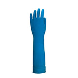 ETERNA Gloves Extra Long, Gloves for Laundry, Kitchen and Household Cleaning, Brush Effect on Fingers, Longer Lenght with Expandable Sleeve, Size M