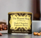 The Peanut Shop of Williamsburg, Dark Chocolate Covered Espresso Beans, 14 oz