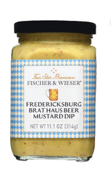 Four Star Provisions Fischer & Wieser - Sauces, Spreads, Jellies, Jams & Dips (Fredericksburg Brat Haus Beer Mustard Dip 11.1oz)