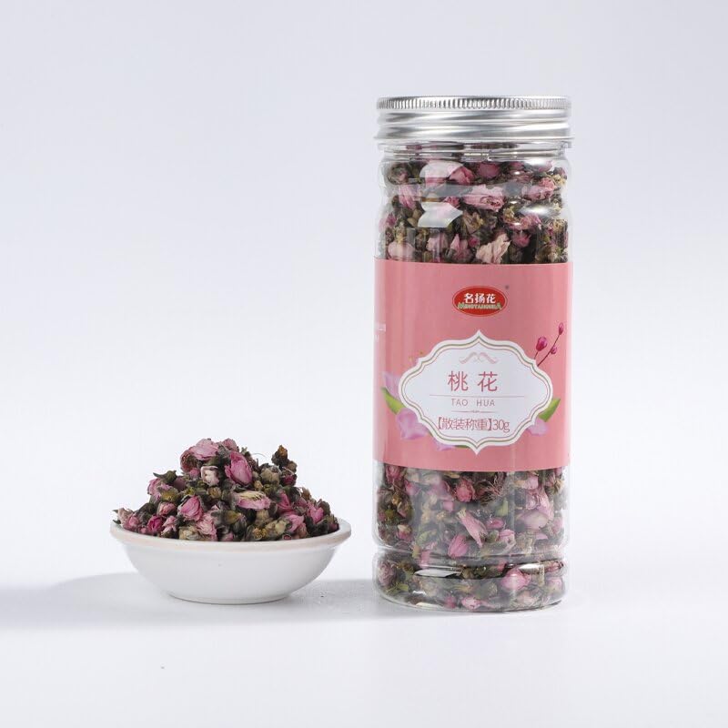 Zercumm China Herbal Tea 75 Selected Canned Lotus Leaf Lemon Slice Rose Honeysuckle Baby Chrysanthemum Wolfberry Tea (Peach blossom 30g)
