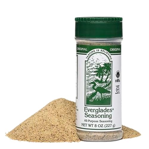 Everglades All Purpose Seasoning 8 oz - Authentic Southern Herb & Spice Blend, All Natural, Sugar Free, Zero Calorie - Seasoning for Chicken, Beef