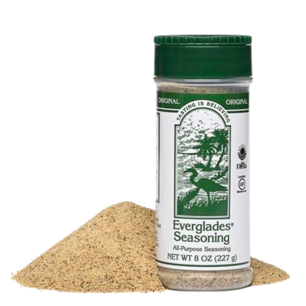 Everglades All Purpose Seasoning 8 oz - Authentic Southern Herb & Spice Blend, All Natural, Sugar Free, Zero Calorie - Seasoning for Chicken, Beef