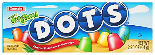 Tropical Dots Assorted Flavor Gumdrops, 2.25 oz, Pack of 3