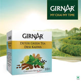 Girnar Green Tea Desi Kahwa (Detox Tea) - 36 Tea Bags X 2 Packs