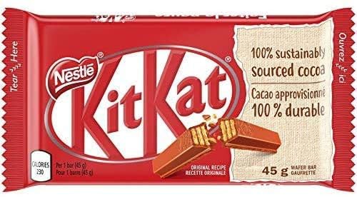 KIT KAT 4 Finger Milk Chocolate Multipack 4x45g, 3-Pack (Imported from Canada)