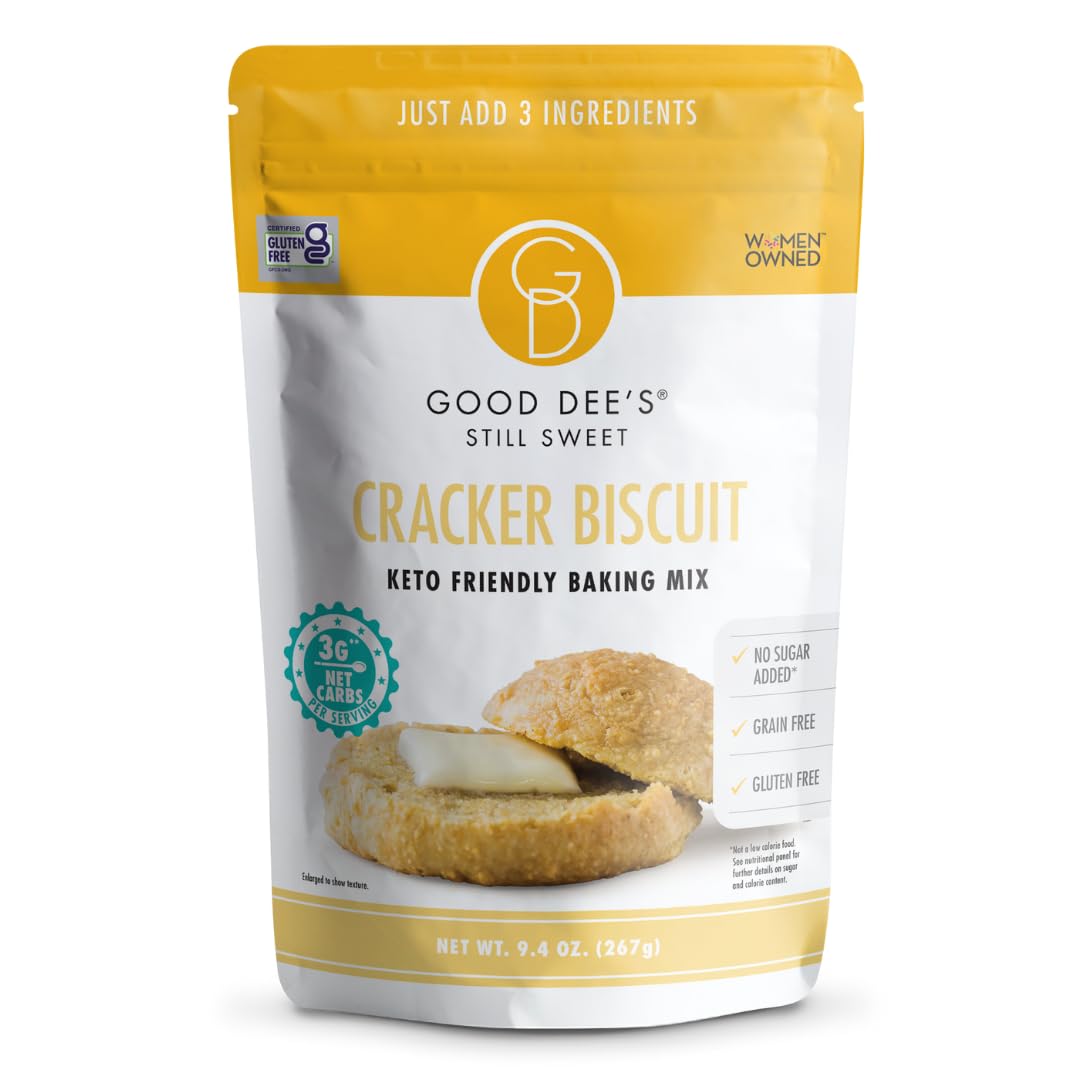 Good Dees Low Carb Baking Mix,Cracker Biscuit Mix, Keto Baking Mix, Gluten Free, No Sugar Added, Grain-Free, Soy-Free, Diabetic, Atkins & WW Friendly
