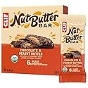 CLIF Nut Butter Bar - Chocolate Peanut Butter - Energy Snack Bars - Non-GMO - USDA Organic - Plant Based - Low Glycemic - 1.76 oz. (5 Pack)