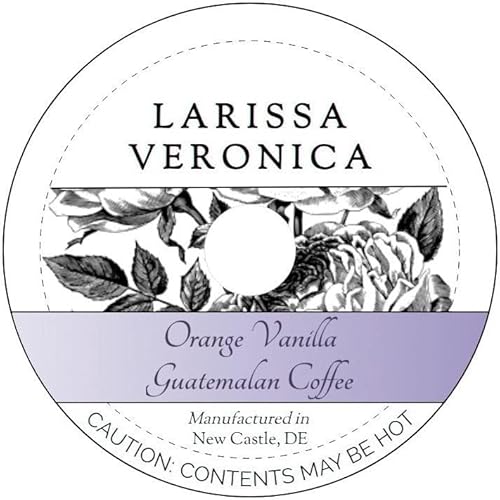 Orange Vanilla Guatemalan Coffee (Single Serve K-Cup Pods) (Gourmet, Naturally Flavored, Whole Coffee Beans) (12 pods, ZIN: 573850) - 2 Pack