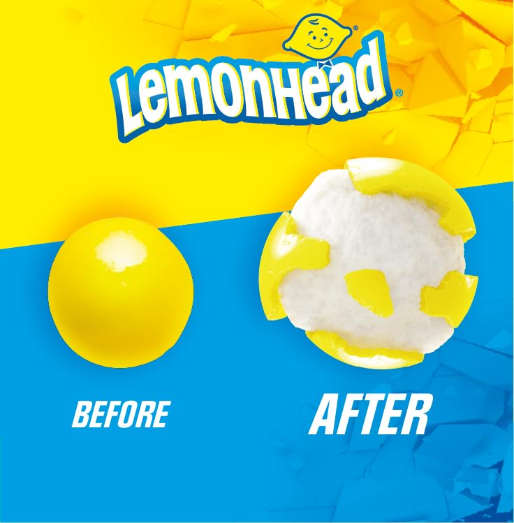 Lemonhead Freeze Dried Candy, Lemon Flavored, Recloseable Bag 4.0 oz