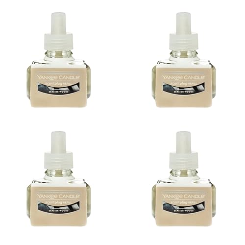 Yankee Candle ScentPlug Refill for Plug in Air Fresheners, Scented Oil Refills, Long Lasting Home Fragrance, Odor Eliminating Fragrance, Seaside Woods