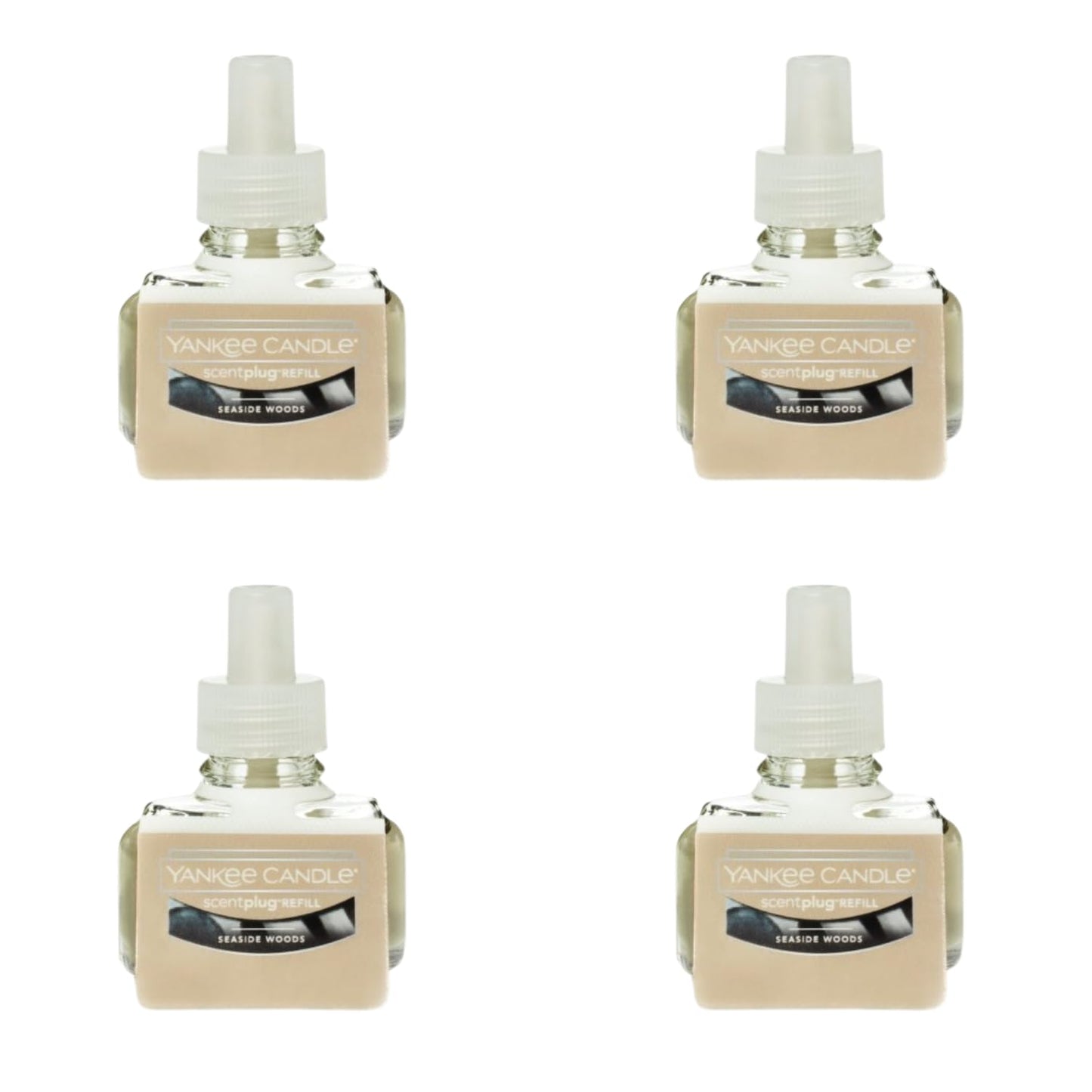 Yankee Candle ScentPlug Refill for Plug in Air Fresheners, Scented Oil Refills, Long Lasting Home Fragrance, Odor Eliminating Fragrance, Seaside Woods
