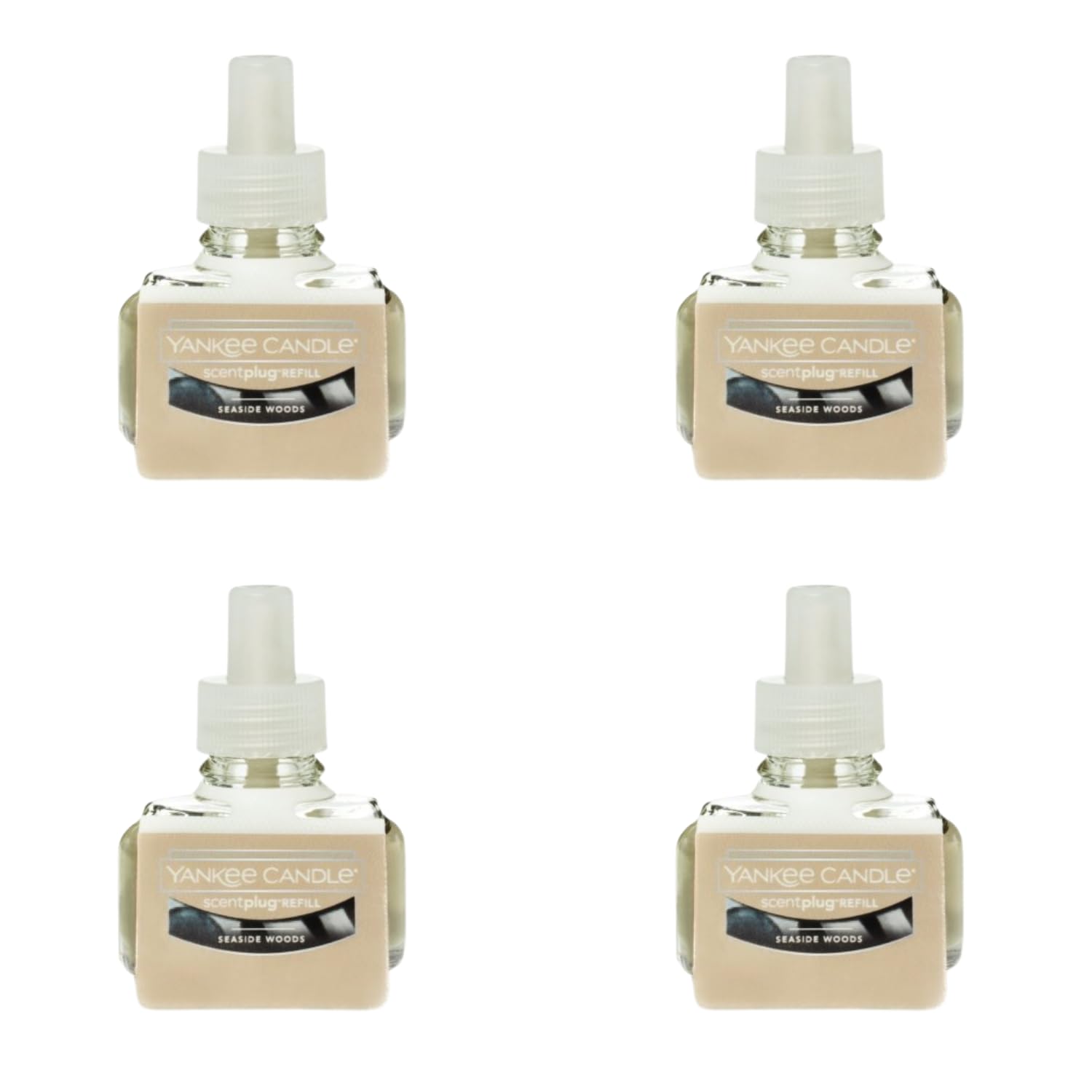 Yankee Candle ScentPlug Refill for Plug in Air Fresheners, Scented Oil Refills, Long Lasting Home Fragrance, Odor Eliminating Fragrance, Seaside Woods