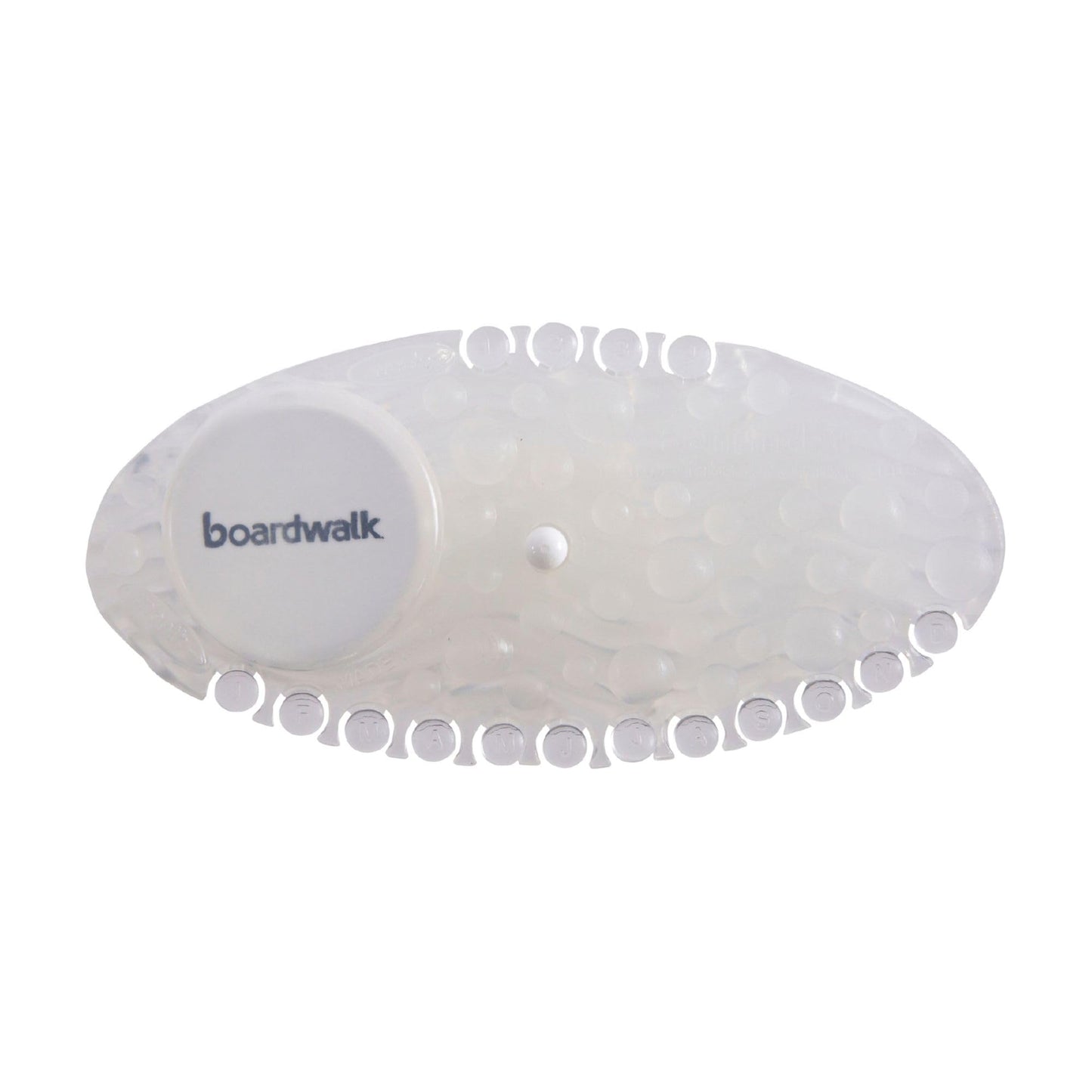 Boardwalk Curve Air Freshener, Mango, Solid, Clear, 10/Box