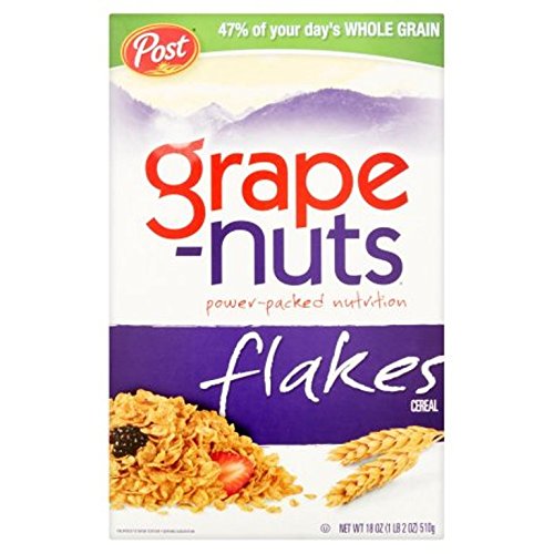 Post Grape Nuts Flakes, 18 Ounce (Pack of 12)