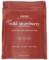 USANA Nutrimeal Meal Replacement Shake - Wild Strawberry - NON-GMO - Gluten Free - Low Glycemic - 540 Grams - 9 Servings