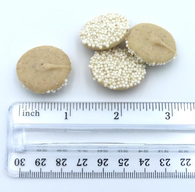 Mother Bears Candy Pumpkin Roll Nonpareils, White Sprinkles, 1 Pound