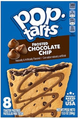 Pop Tarts Frosted Toaster Pastries, Hot Fudge Sundae, Chocolate Chip, 13.5 Ounce (Pack of 2) - with Make Your Day Bag Clip