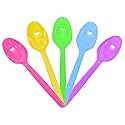 Karat U2100 (Rainbow) 5.9" PS Heavy-Weight Disposable Teaspoon, Rainbow (Pack of 1000)
