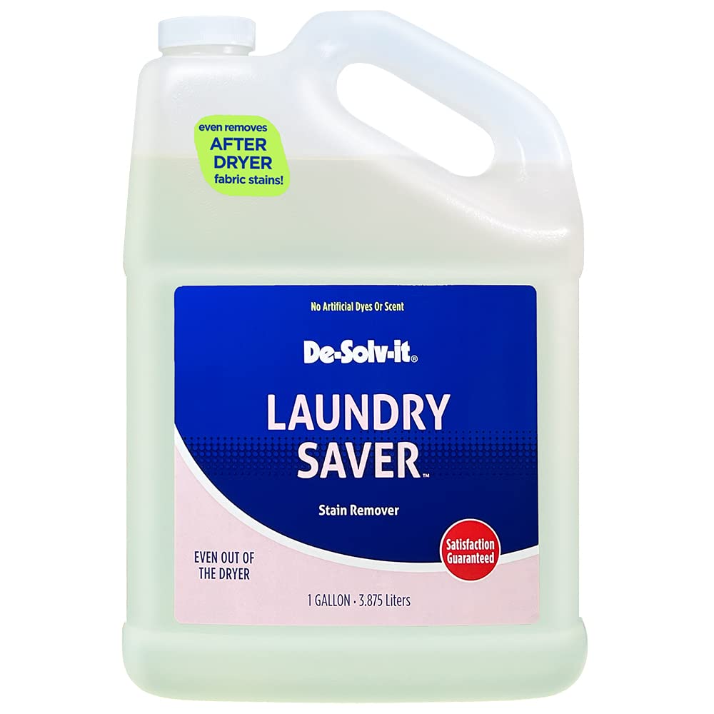 De-solv-it Laundry Saver Stain Remover - Powerful Laundry Stain Remover for Clothes - Gallon