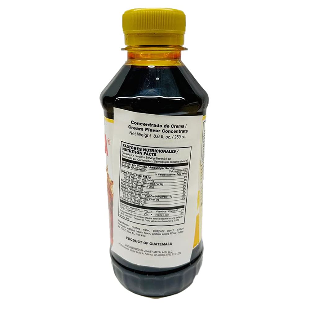 Castilla Cream Flavor Concentrate 8.6 fl oz - Esencia de Crema (Pack of 1)