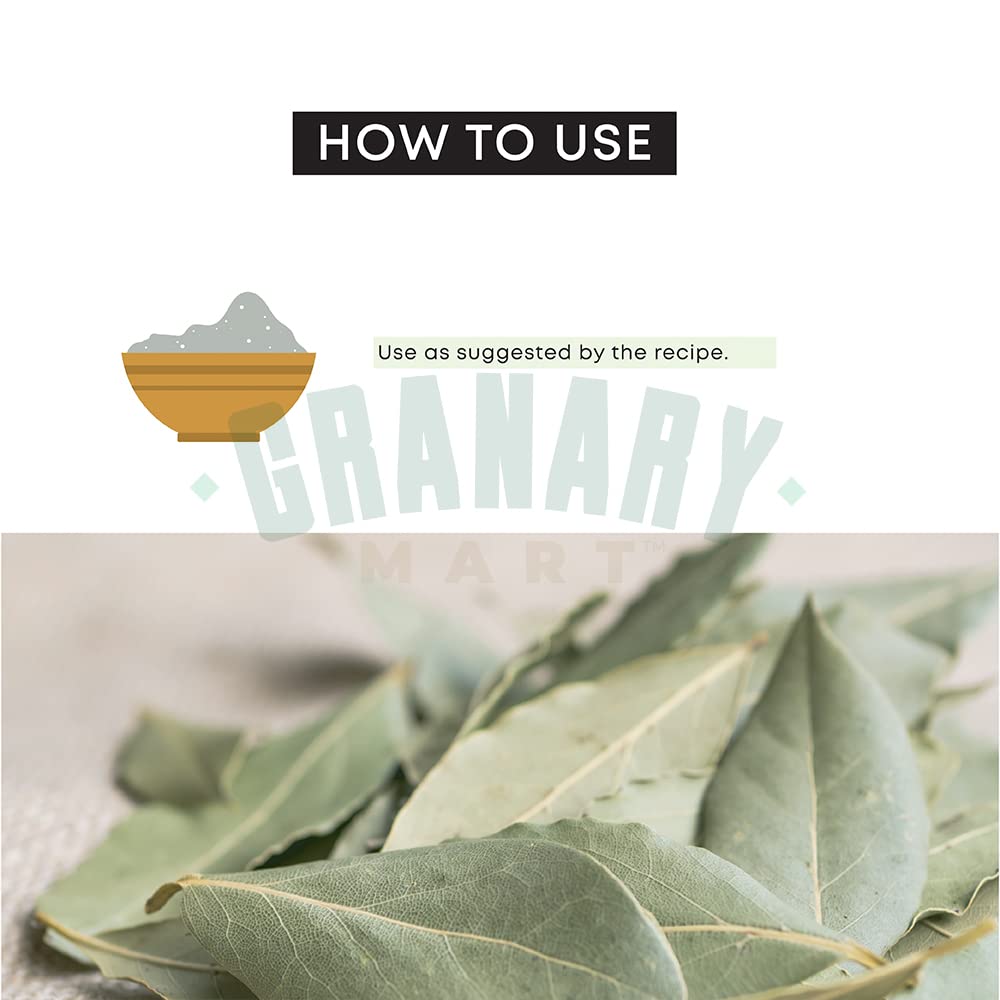 Natural Bay Leaf Powder by Granary Mart - Fresh & Authentic Bay Leaf Ground - Gourmet Spice - Good for Seasoning Stews/Soups/Tea - Affordable Bulk
