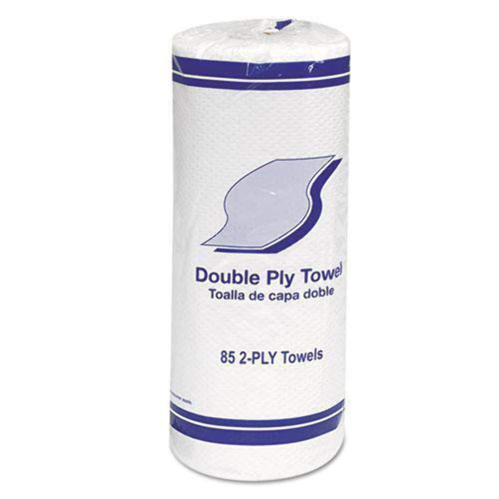 Whitehall 1797 Kitchen Roll Towels, 2-Ply, 11-Inch, White, 85/Roll, 30 Rolls/Carton