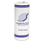 Whitehall 1797 Kitchen Roll Towels, 2-Ply, 11-Inch, White, 85/Roll, 30 Rolls/Carton