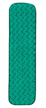 Rubbermaid Commercial Products HYGEN 18 inch Microfiber Dust Pad, Green, For Janitorial/Professional Cleaners and Heavy-Duty industrial