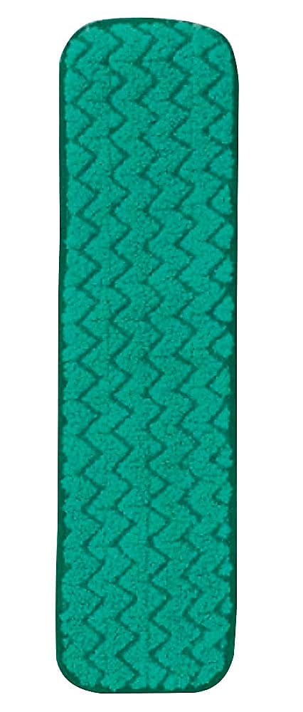 Rubbermaid Commercial Products HYGEN 18 inch Microfiber Dust Pad, Green, For Janitorial/Professional Cleaners and Heavy-Duty industrial