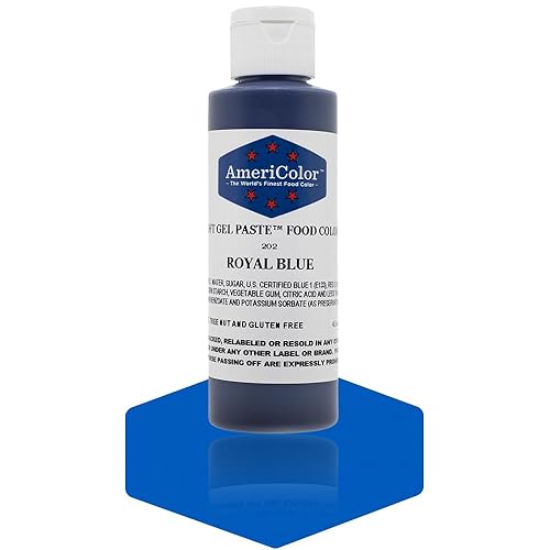 Americolor Soft Gel Paste Food Color, 4.5-Ounce, Royal Blue