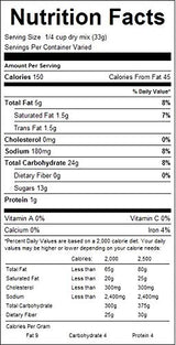 Hospitality Old Fashioned Fruit Cobbler Mix or Fruit Crisp Mix- Four 7 oz. Packets (Fruit Crisp Mix)