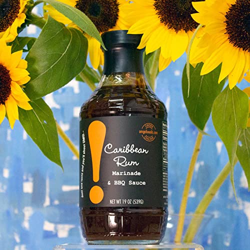 OMG! Delicious Caribbean Rum Marinade & BBQ Sauce | As found in Pike Place Market | Perfect for marinating, glazing or using as a condiment, 19 oz…