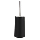Hofumix Toilet Brush Hideaway Compact Long Toilet Brush with Stand Holder or Bathroom Storage (Black)