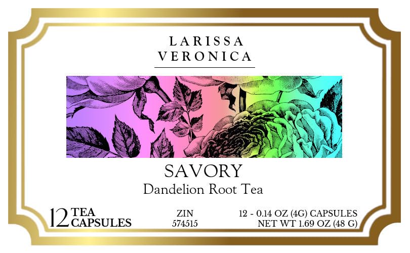 Savory Dandelion Root Tea (Single Serve K-Cup Pods) (12 pods, ZIN: 574515) - 3 Pack