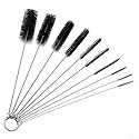 Long Straw Brush, Nylon Pipe Tube Cleaner 8.2-ihch 10 Different Diameters Set of 10
