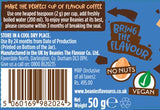 Beanies Flavour Instant Coffee -Nutty Hazelnut Instant Flavored Coffee, 50g Jar
