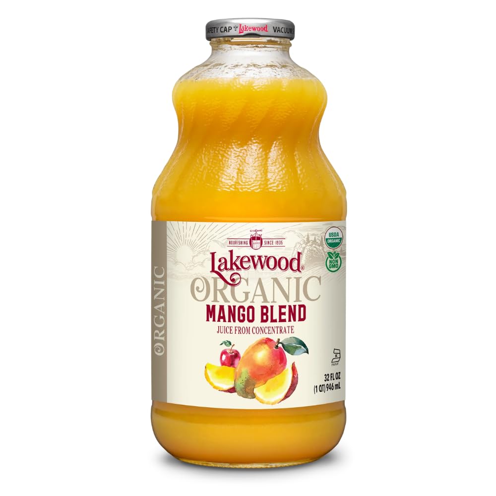 Lakewood Juice Mango Organic, 32 oz