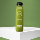 PUR Cold Pressed GREENS DAILY JUICE PACK - 6 Pack | Nutrient-Rich Green Juice with Kale, Spinach, Cucumber & Lemon | Cold-Pressed for Maximum