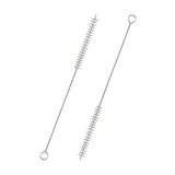 2Pcs Straw Cleaner,Straw Cleaner Brush for Metal/Glass/Silicone Straws,Reusable Straw Brush Cleaner with Nylon Bristles,Stanley Straw Cleaner Brush