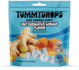 Tummydrops USDA Organic Butterscotch Ginger Flavor, Gluten Free & Vegan, 33 Organic Ginger Lozenges