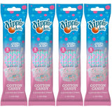 Dippin’ Dots Magically Flavored Milk Straws - Cotton Candy, 4-Pack Bundle (20 Count) Milk Flavoring Straws for Kids, Drinks & Cereal | Sweet Party