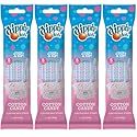 Dippin’ Dots Magically Flavored Milk Straws - Cotton Candy, 4-Pack Bundle (20 Count) Milk Flavoring Straws for Kids, Drinks & Cereal | Sweet Party
