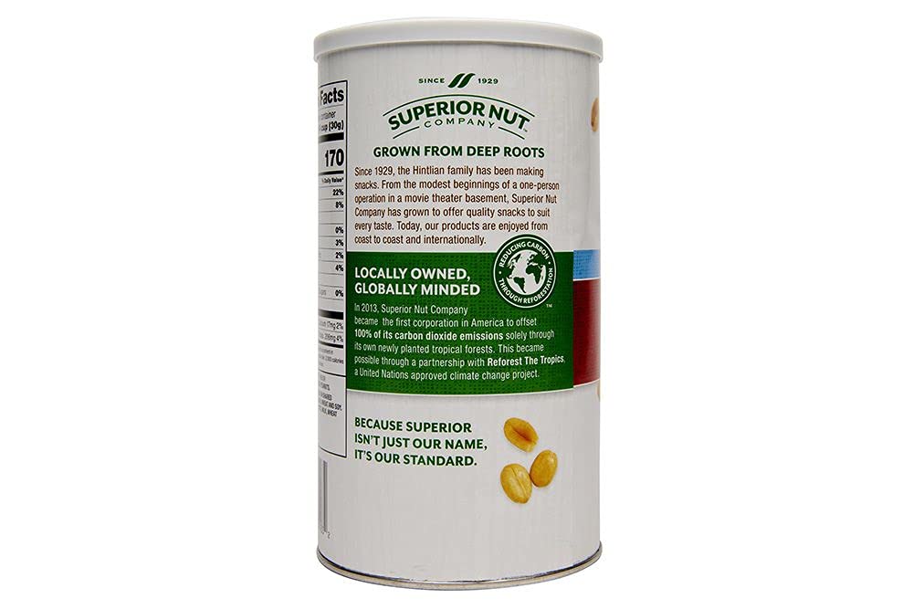 Superior Nut Light Salted Peanuts, 26oz cans (6 Pack)