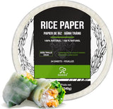 Soeos Rice Paper, 1 Pack, 34 Sheets, Round, 22cm