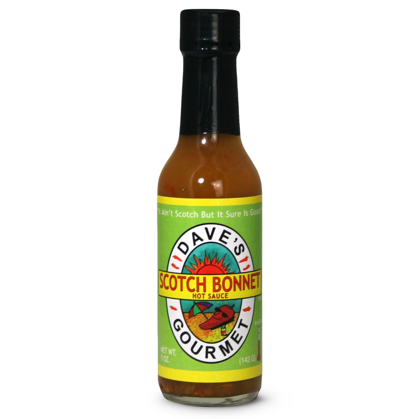 Dave's Gourmet Scotch Bonnet Hot Sauce - Warm to Very Warm Heat - Scotch Bonnet Pepper Sauce - Ideal for Mexican, Asian, Grilled Meals and Rice
