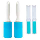 Washable Sticky Gel Lint Roller 4 Pack, Reusable Lint Roller for Pet Hair, Remover Cleaner for Clothes, Carseats, Travel, Sofa, 2 Large with Dust