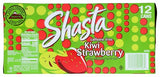 Shasta Kiwi Strawberry | Sweet Strawberry Meets Tart Kiwi | Caffeine-Free Soft Drink | 12-Pack of 12oz Cans | Fruity, Tropical, and Bursting